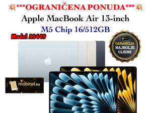 Apple MacBook Air 13-inch M5 Chip 2026 16GB 512GB SSD A3449