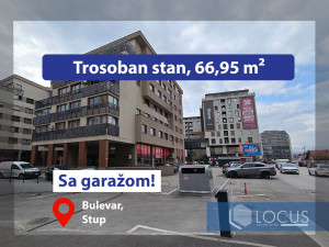 LOCUS: Namješten trosoban stan i garaža, Bulevar
