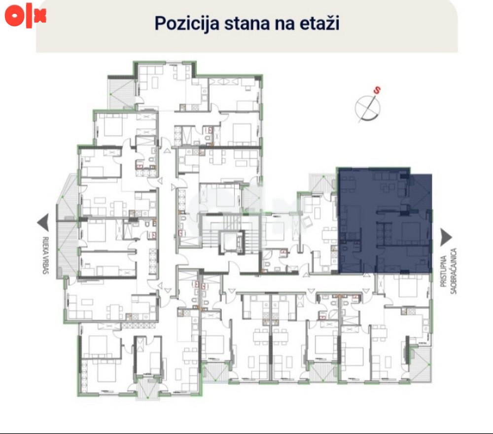 TROSOBAN STAN, 64,49m2, ADA 3
