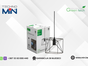 Green Tech LED visilica PL-1616D E27 max. 20W, Crna