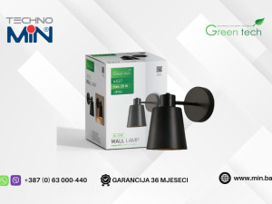 Green Tech LED zidna svjetiljka WL-1318 E27 max. 20W, Crna