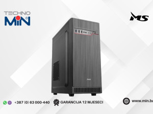 MS ELEMENT M320 kućište Midi Tower, ATX, 1x 120mm, USB 3.0, Crna