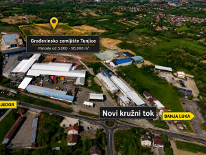 Građevinsko zemljište Banja Luka, Tunjice,parcele 5000 do 95000m2