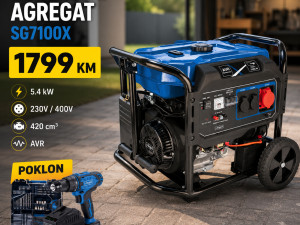 GENERATOR AGREGAT SCHEPPACH SEPAK SG7100X BENZIN GARANCIJA