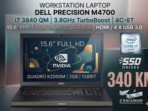 LAPTOP DELL i7 QM / 16GB RAM / NVIDIA 2GB /15.6" FULL HD