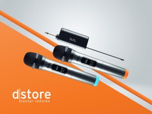 SAL Bežični set, 2 bežična mikrofona i prijemnik dstore