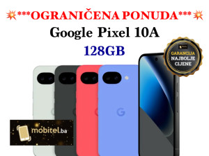 Mobitel Google Pixel 10A 10 A 128GB Obsidian NOVO / GARANCIJA