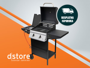 home Plinski roštilj sa dva plamenika + bočni, 3 dstore