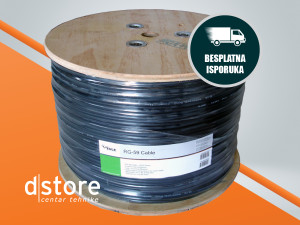 Eule RG-59 kabl sa napajanjem, 2x0,75mm, 305met, dstore