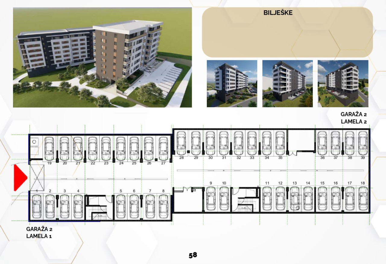 Komforan dvosoban stan 56,33m2 u izgradnji, Starčevica 3