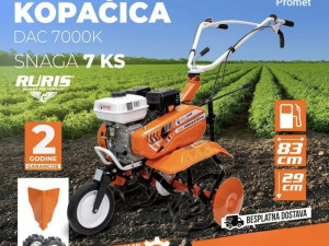 RURIS motorna kopacica kultivator freza DAC 7000K