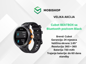 Cubot BEATBOX sa Bluetooth pozivom Black