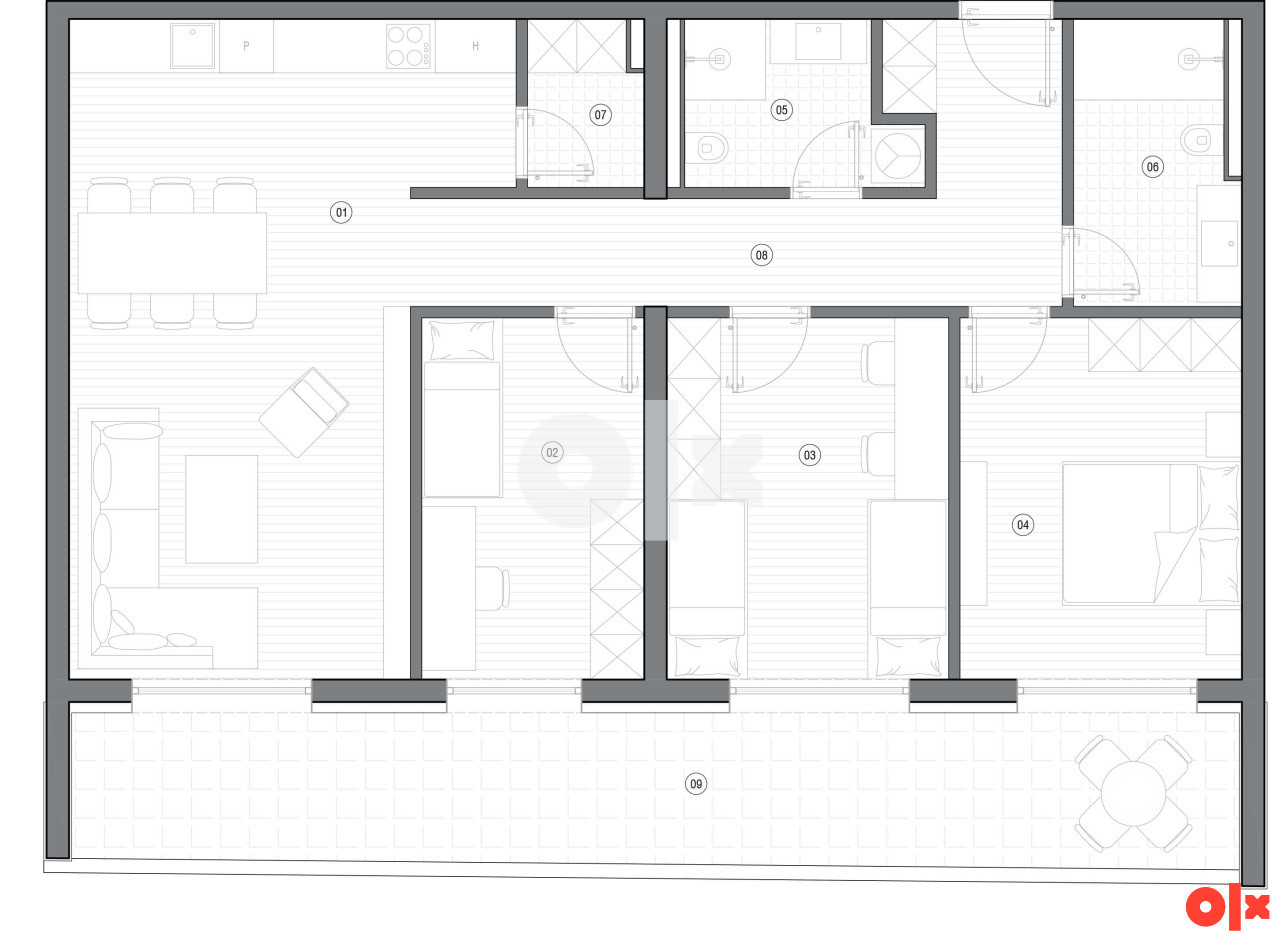 LUKSUZNI PENTHOUSE 106.12m2 HORIZONT PARK - NOVI LJUBUŠKI 11