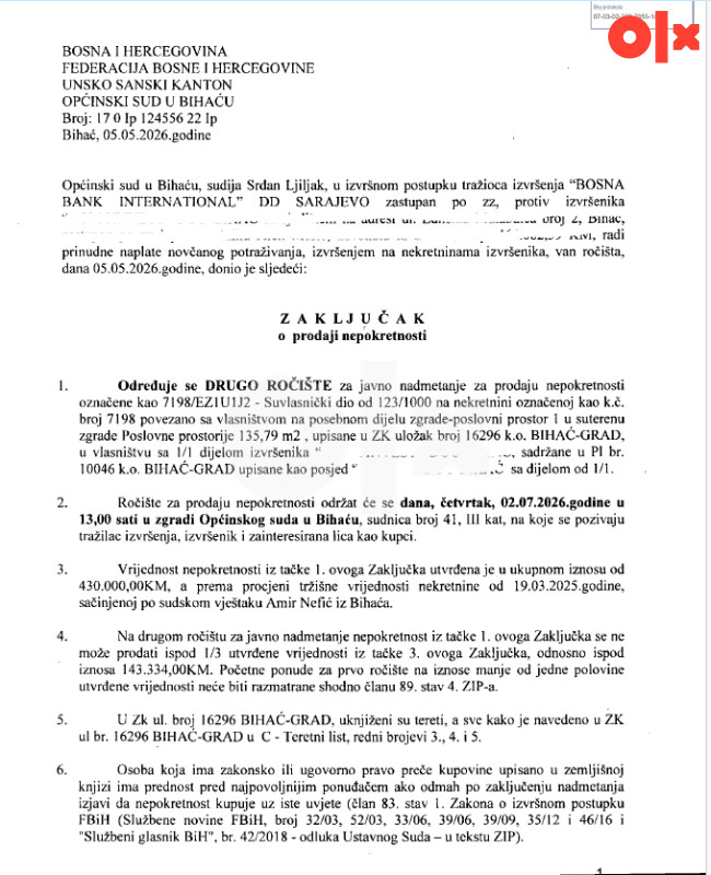 Poslovni prostor Bihać