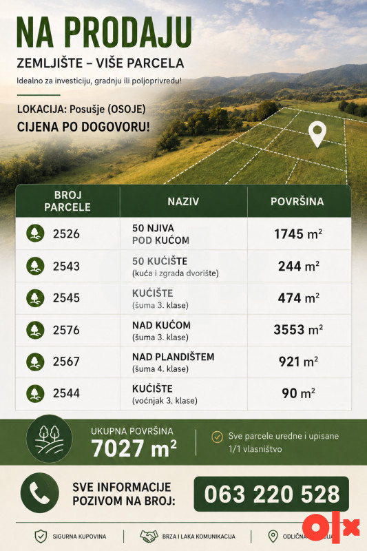 PRODAJA ZEMLJIŠTA - Posušje (OSOJE) 3