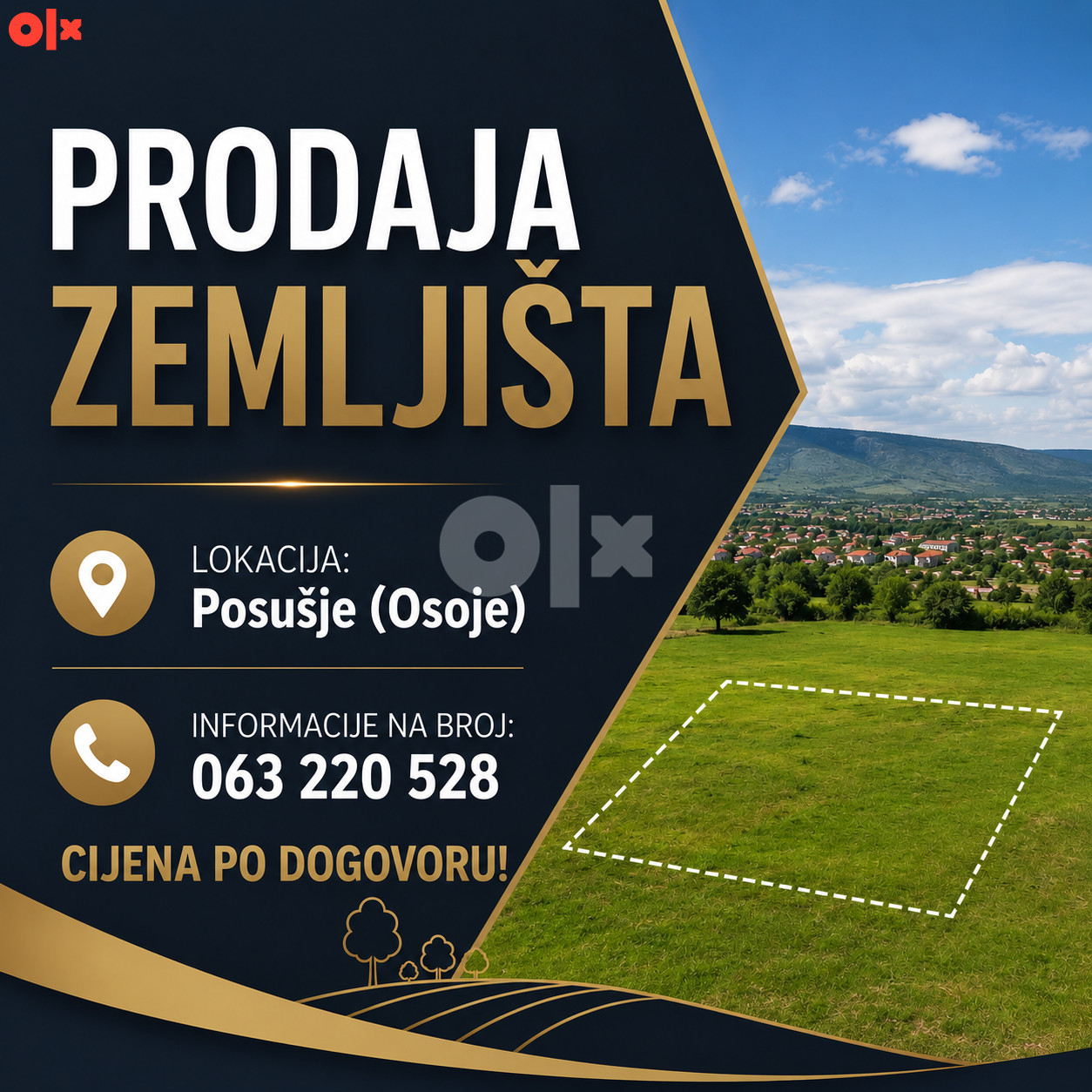 PRODAJA ZEMLJIŠTA - Posušje (OSOJE)