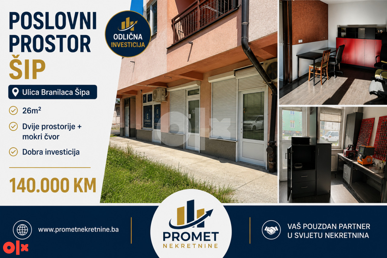 PN/ PRODAJA - POSLOVNI PROSTOR -SIP/ 26m2