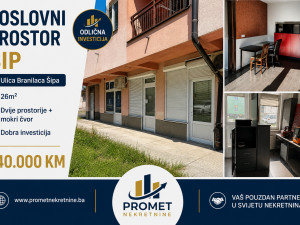 BUSINESS INVESTMENT - COMMERCIAL SPACE SARAJEVO / 26m2 - SALE