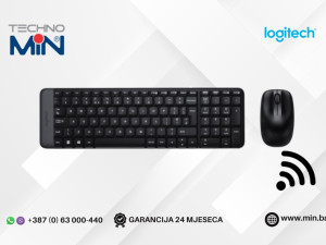 Logitech MK220 Wireless Combo set US Layout, 920-003161, Black