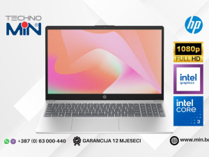 HP Laptop 15-fd0149nm 15.6" FHD, Core 3 100U, 8GB RAM, 512GB SSD