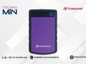 Transcend StoreJet TS2TSJ25H3P 2TB Eksterni HDD, USB 3.1, Purple
