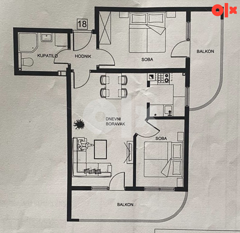 PRODAJA MODERNO OPREMLJENOG STANA 60m2 SA GARAŽOM - TIBRA, STUP 3