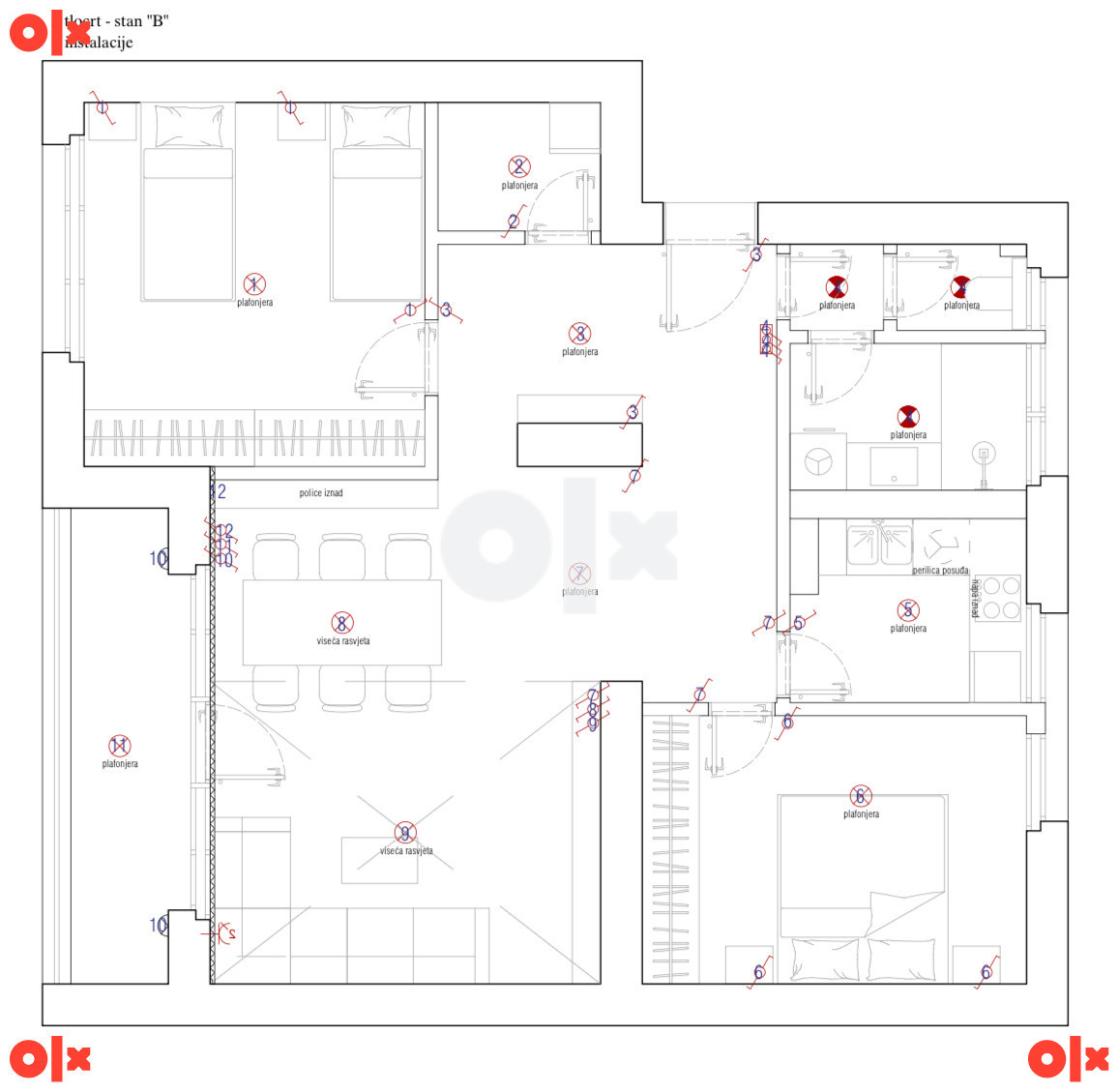 Stan Sarajevo / Centar / Marijin Dvor / najam / 75m2 / parking 2