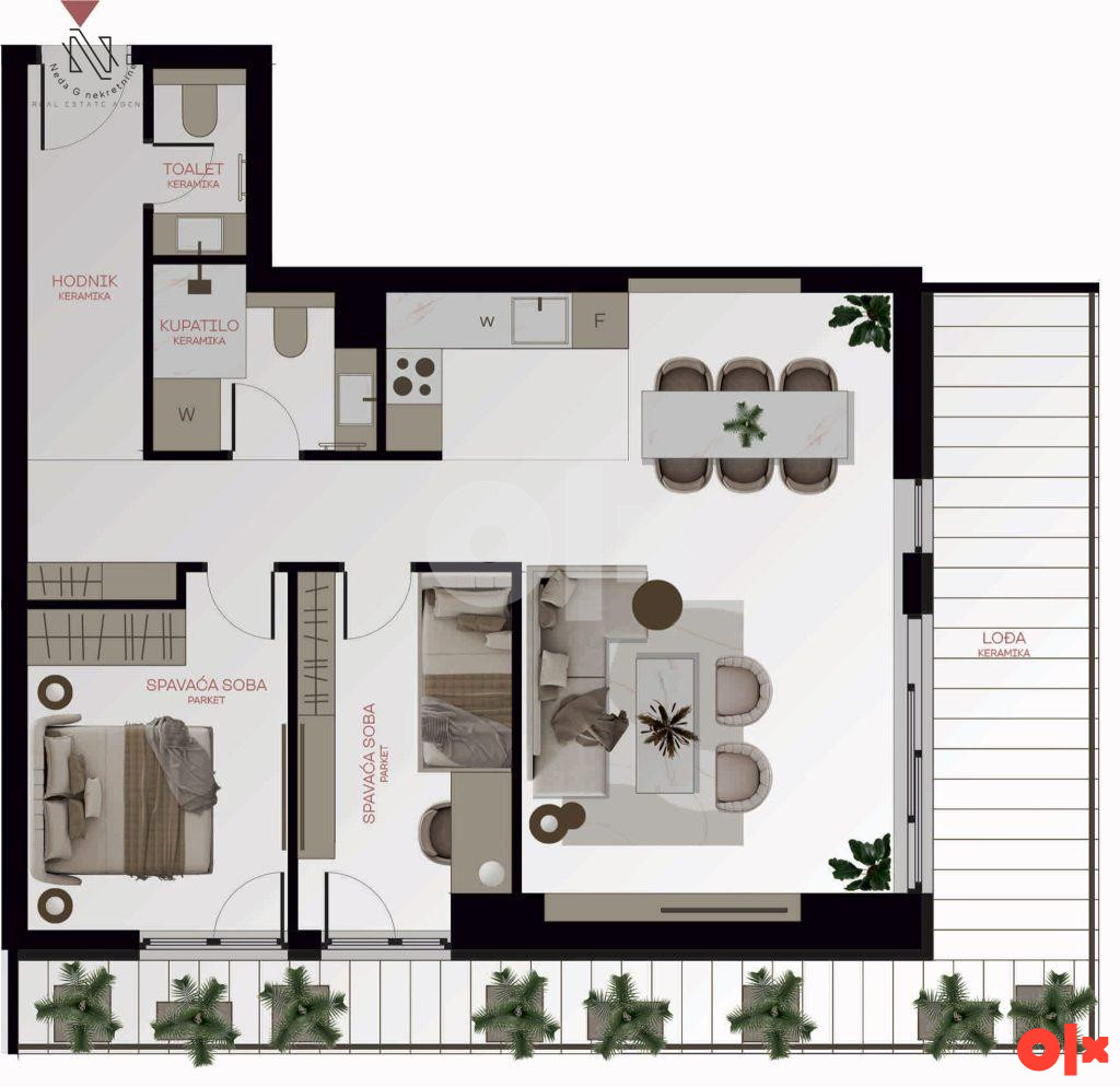 PALATA- Centar; uskoro useljiv stan od 75m2 2