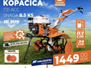 RURIS Motorna Kopacica freza 731ACC