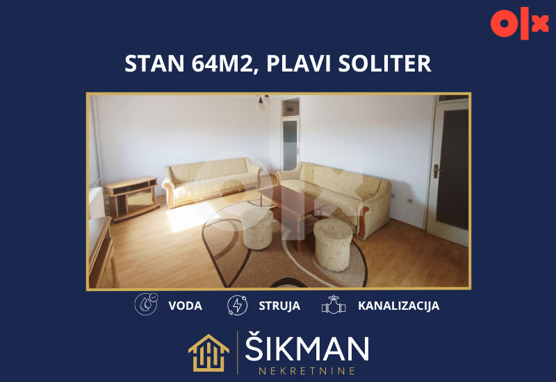 Stan Prijedor 64m2, Plavi soliter