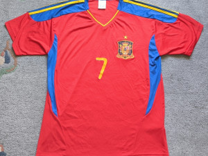 Navijači dres Španija - 2010 - David Villa - L