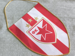 Zastava - zastavica FK Crvena zvezda - zvijezda