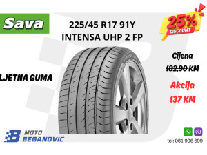 SAVA 225 45 17 R17 LJETNA GUMA INTENSA UHP 2 FP 225/45R17