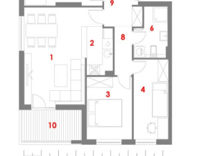 STAN SA 3 SP. SOBE, 71m2, MJESEC, ISPOD CIJENE 065 960 964 photo 3