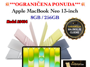 Apple MacBook Neo 13-inch 2026 8GB 256GB SSD A3404 AKCIJ SVE BOJE