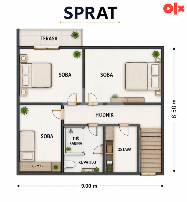 Kuća Srebrenik 130m2 (Potpeć bb Tinja) 2