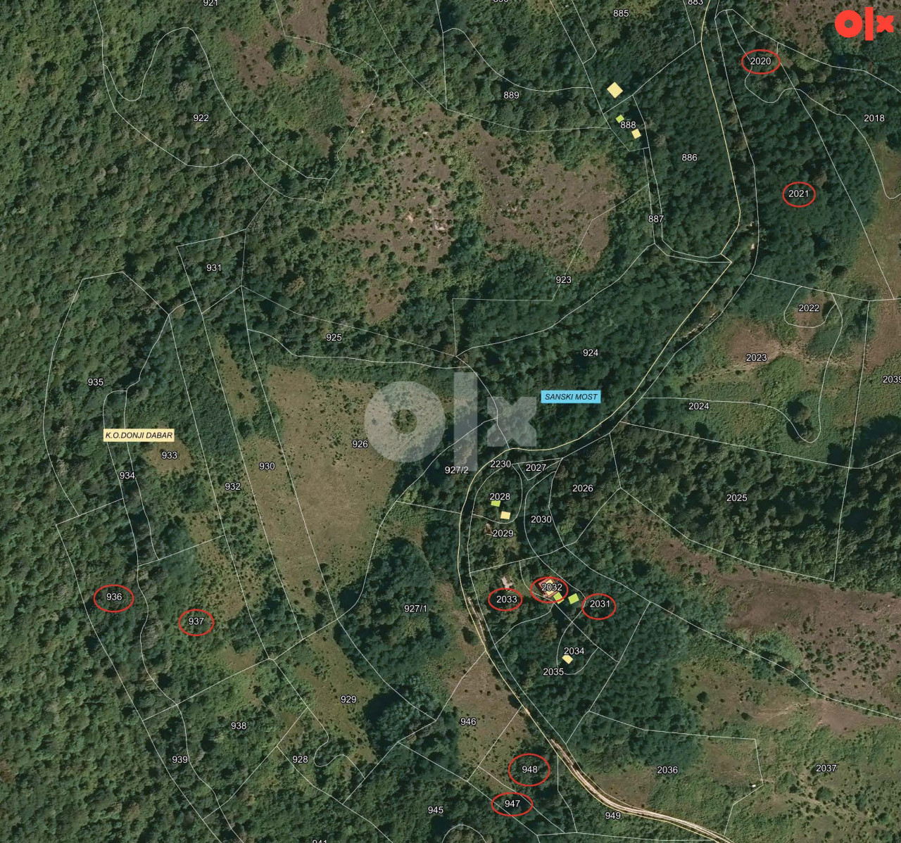 Zemljište na prodaju sa nezavršenom kućom, Sanski Most, 27217m2 3