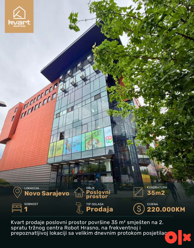 Poslovni prostor Sarajevo - Novo Sarajevo - 35 m2