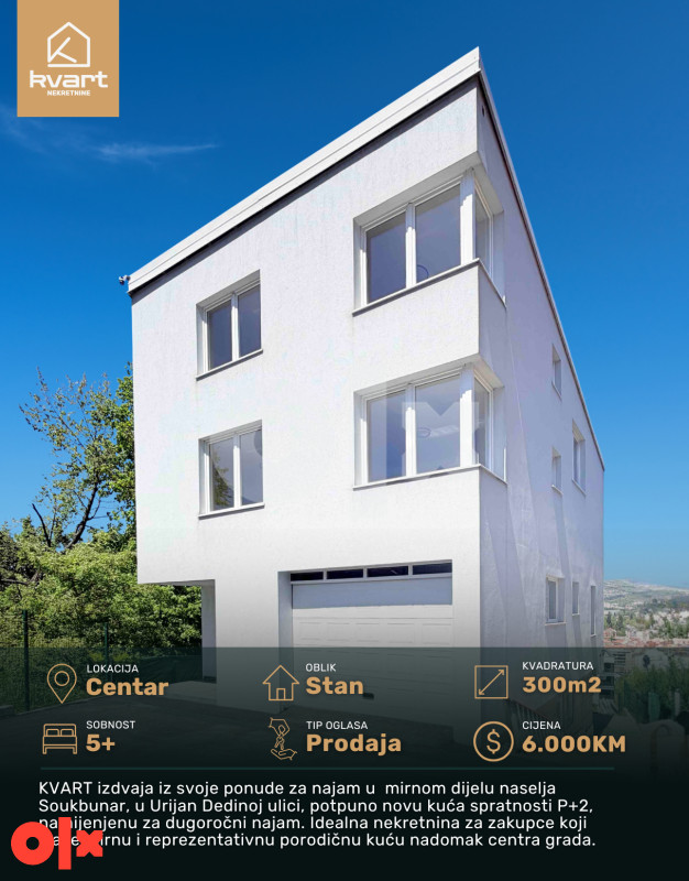 Kuća Sarajevo - Centar  | Kvart Nekretnine
