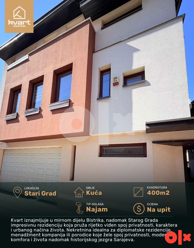 Kuća Sarajevo - Stari Grad 400m2  | Kvart Nekretnine