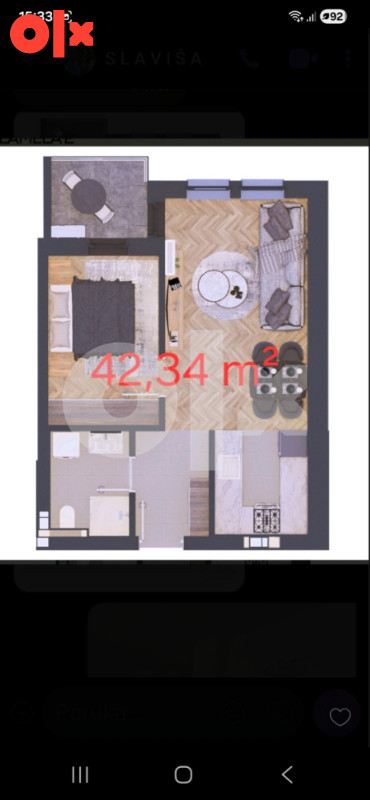 PREMIJUM STAN U NOVOM BORIKU 42,34 M2 KOMPENZACIJA