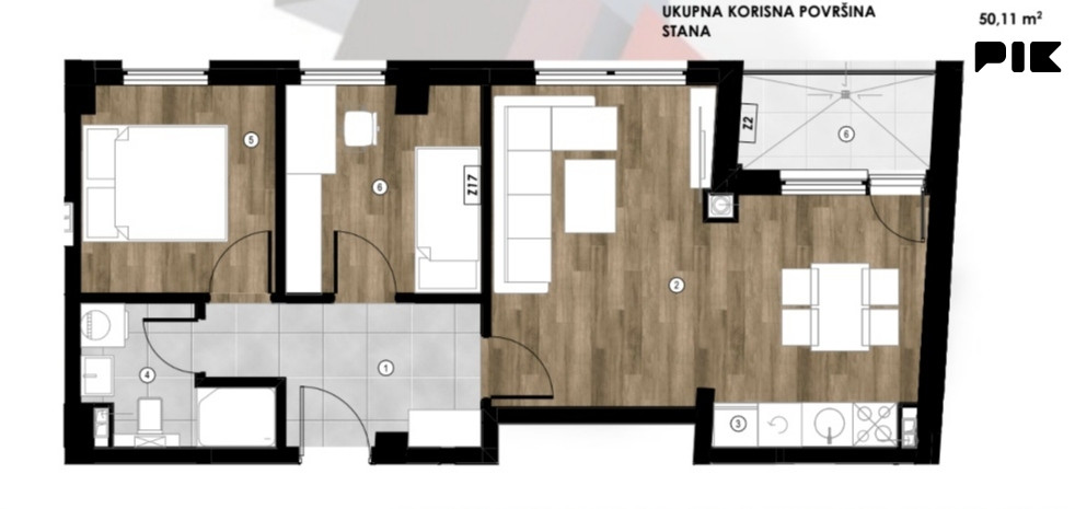 PREMIJUM STANOVI U NOVOM BORIKU OD 45, 50 i 63M2 photo 3