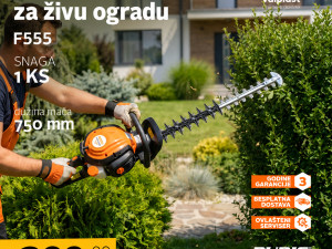 RURIS motorni trimer makaze škare za živu ogradu F555