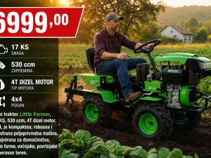 MINI TRAKTOR LITTLE FARMER 17KS 530CC 4X4 DIZEL