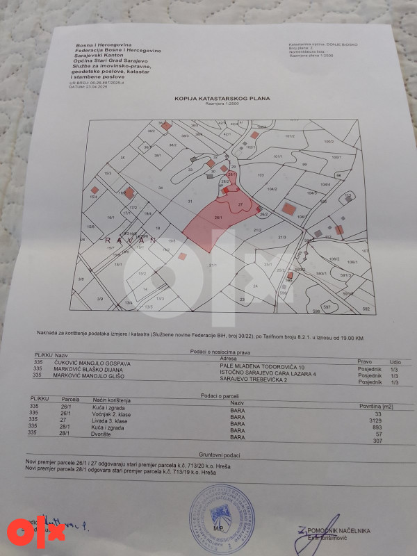 Zemljište Barice Sarajevo - Stari Grad 4620m2 2