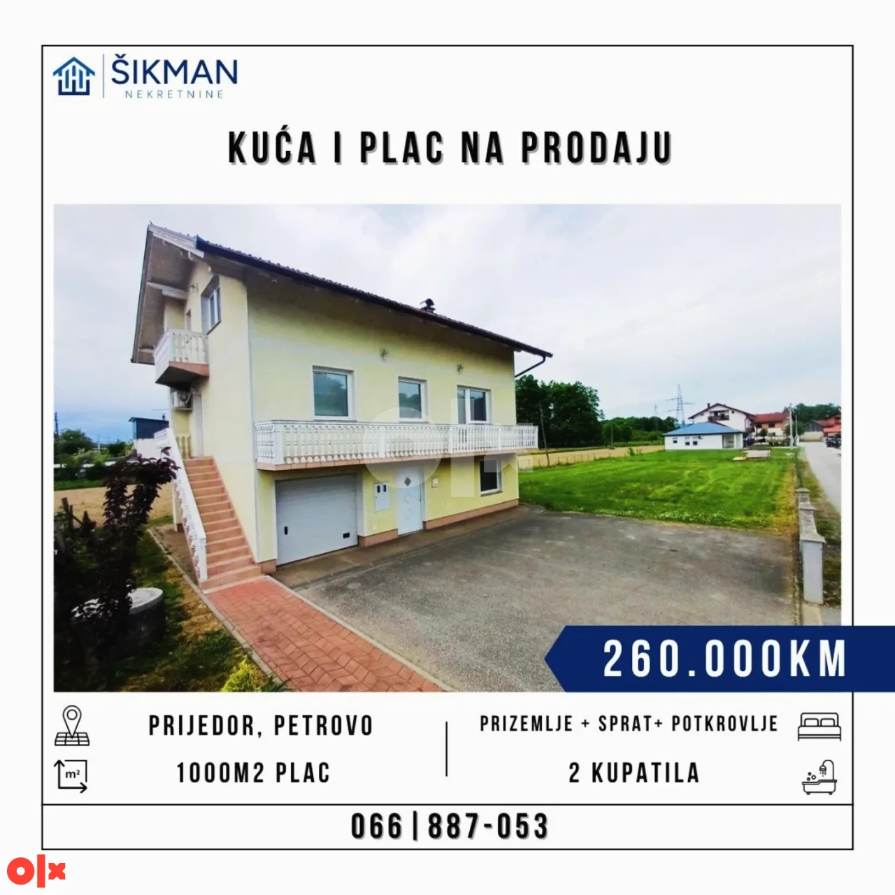Kuća Prijedor 270m2, Petrovo 2