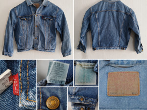 Levis teksas jakna vintage wash original Made in USA retro denim