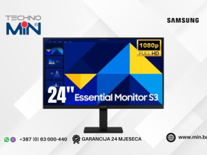 Monitor Samsung Essential S30GD LS24D304GAUXEN 24" IPS FHD, 100Hz