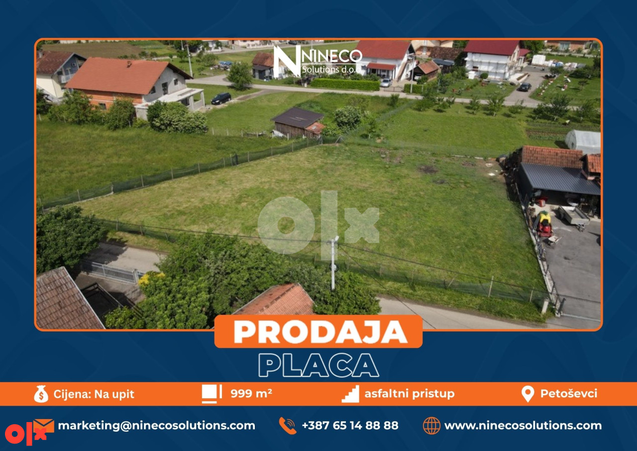 PLAC - PETOŠEVCI - LAKTAŠI - 999 m2