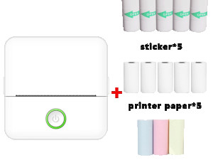 NNSu Printer mobilni Zero INK Bluetooth set